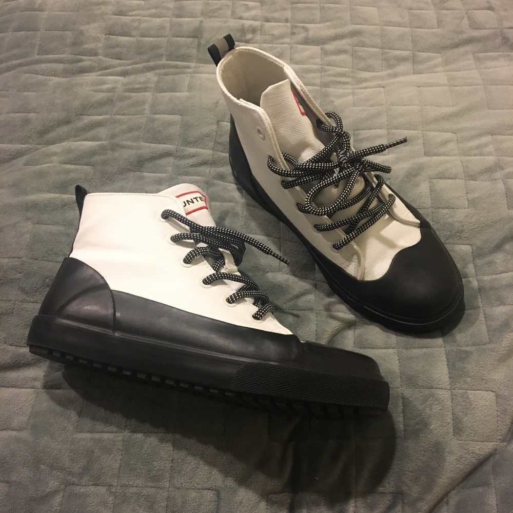 HUNTER for Target dipped canvas high top sneakers